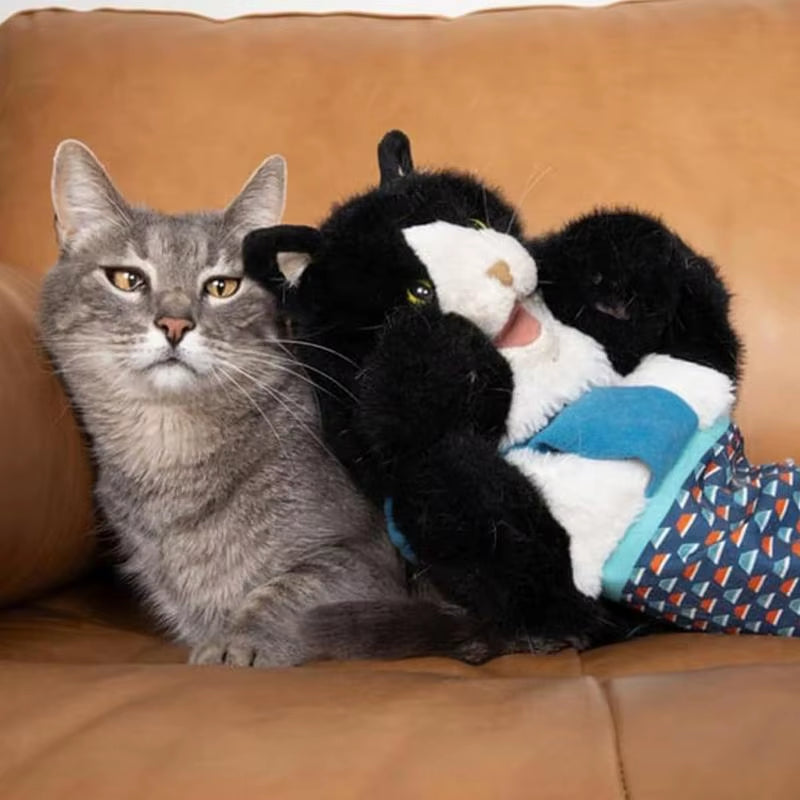 Interactive Plush Cat Wrestling Glove Toy - Fun and Durable Playtime for Your Feline Friend!