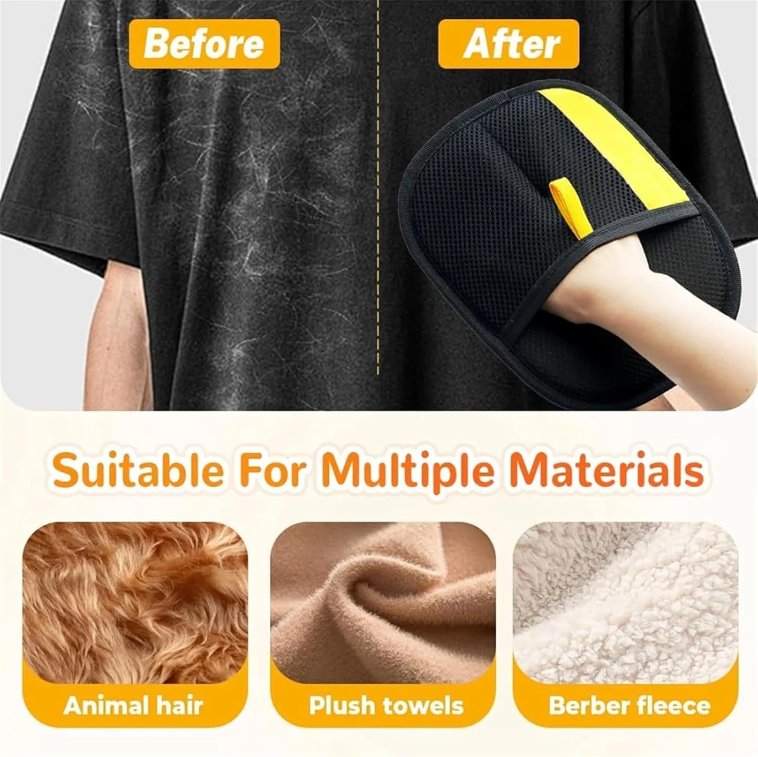 Transform Your Pet Grooming Routine with Dual-Sided Electrostatic Hair Removal Gloves!